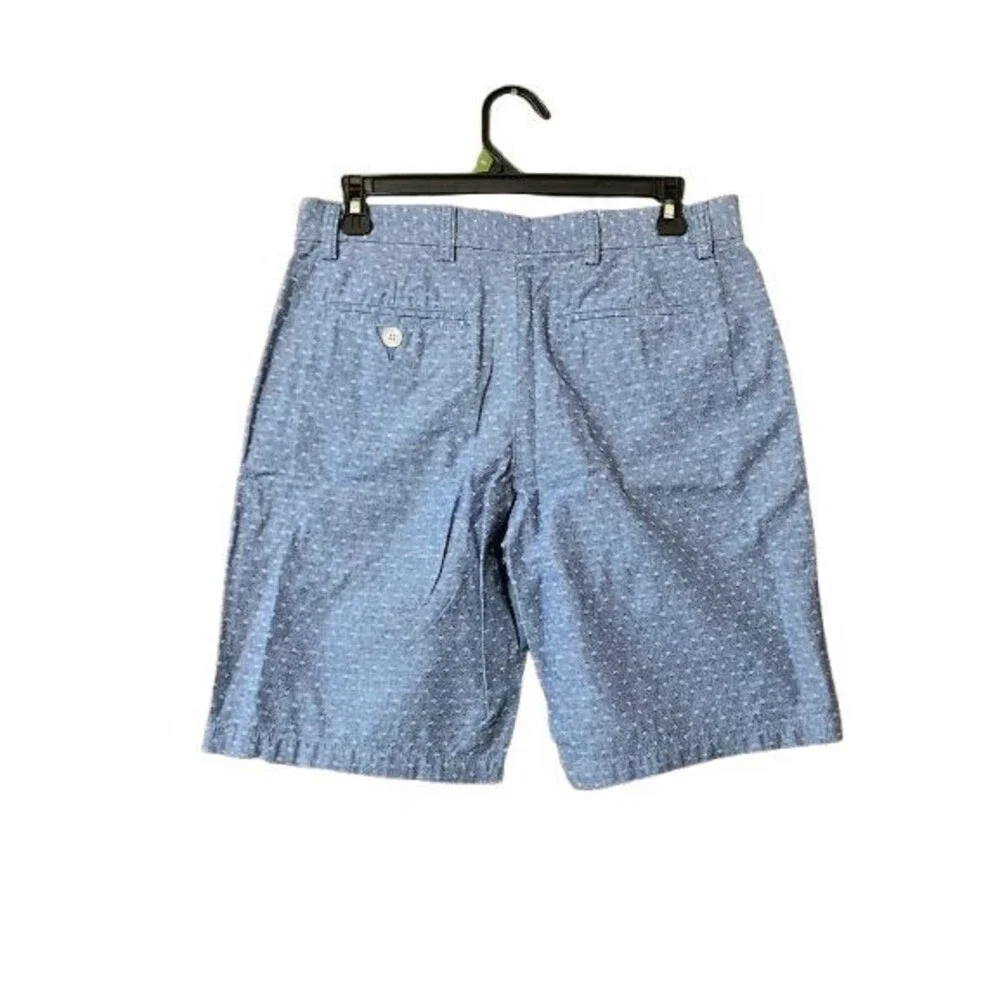 Old Navy Womens Shorts Core Slim Size 28 Chambray Check 4-Pocket